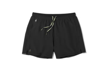 Image of Smartwool Merino Sport Lined 5in Short - Mens, Black, Medium, SW016557001M
