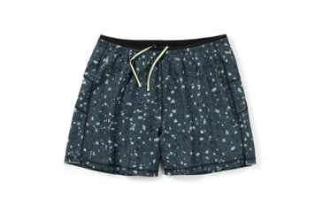 Image of Smartwool Merino Sport Lined 5in Short - Mens, Black Composite Print, Small, SW016557J43S