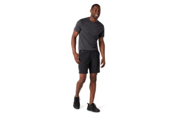 Image of Smartwool Merino Sport Lined 8in Short - Mens, Black, Small, SW016558001S