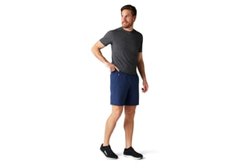 Image of Smartwool Merino Sport Lined 8in Short - Mens, Deep Navy, Small, SW016558092S