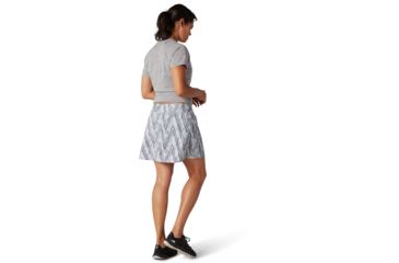 Image of Smartwool Merino Sport Lined Skirt - Womens, Barely Blue Zig Zag Print, Large, SW016217D81-L