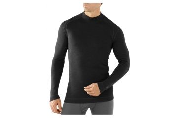 Image of Smartwool Midweight Mock - Men's-Black-Small