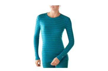 Image of Smartwool Midweight Pattern Crew - Women's-Arctic Blue-Small
