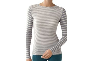 Image of Smartwool Midweight Pattern Crew - Women's-Deep Purple Stripe-Large