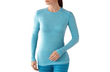 Image of Smartwool Midweight Pattern Crew - Women's-Horizon Blue-Large