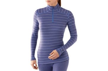 Image of Smartwool Midweight Zip T Long Sleeve - Women's-X-Small-Polar Purple