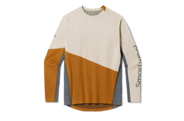 Image of Smartwool Mountain Bike Long Sleeve Jersey - Mens, Fox Brown, Small, SW016964L401N-S