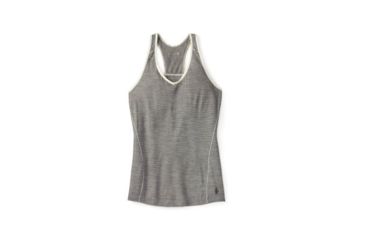Image of Smartwool NTS Micro 150 Pattern Tank - Womens, Silver Gray Heather, Small, SW0SN406040S