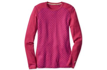 Image of Smartwool NTS Mid 250 Crew - Women's-Berry Heather-X-Small
