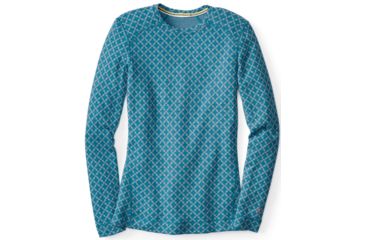 Image of Smartwool NTS Mid 250 Crew - Women's-Glacial Blue Heather-X-Small