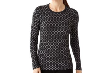 Image of Smartwool NTS Mid 250 Crew - Women's-Pattern Black-Small