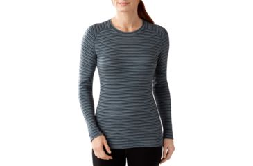 Image of Smartwool NTS Mid 250 Crew - Womens-Pattern Sea Pine Heather-Large