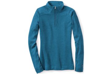 Image of Smartwool NTS Mid 250 Zip T - Women's-Large-Glacial Blue Heather