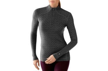 Image of Smartwool NTS Mid 250 Zip T - Women's-X-Large-Pattern Black