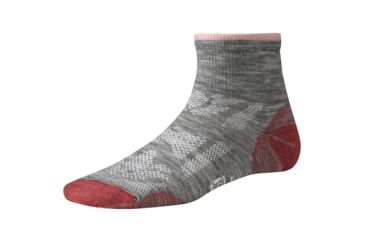 Image of Smartwool Outdoor Sport Ultra Light Mini Sock - Women's-Light Grey-Small