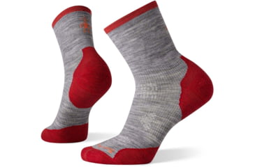 Image of Smartwool Performance Run Cold Weather Mid Crew Socks - Womens, Light Gray, Small, SW001371039S