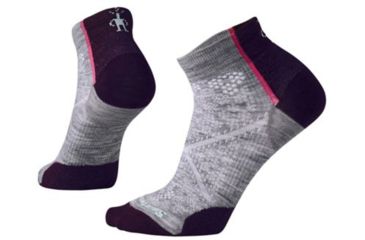 Image of Smartwool PhD Cycle Ultra Light Low Cut Sock - Women's, Light Gray, Small SW001112039-S