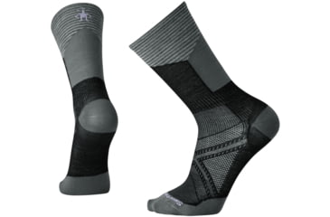 Image of Smartwool PhD Cycle Ultra Light P Crew Socks, Black, Extra Large, SW001109001-XL