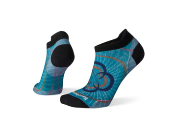 Image of Smartwool PhD Cycle Ultra Light Print Micro Socks - Womens, Alpine Blue, Large, SW001264B25-L