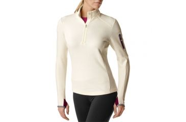 Image of Smartwool PhD HyFi Half Zip Top - Women's-Natural-Small