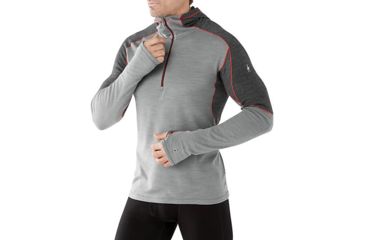 Image of Smartwool PhD Light Hoody, Light Gray, Medium, SW014028039M