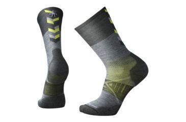 Image of Smartwool PhD Nordic Light Elite Pattern Sock - Men's, Black, Medium SW001093001-M