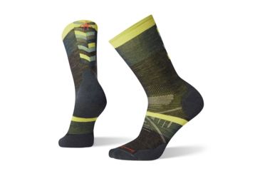 Image of Smartwool PhD Nordic Light Elite Pattern Socks, Charcoal, Medium, SW001093003-M