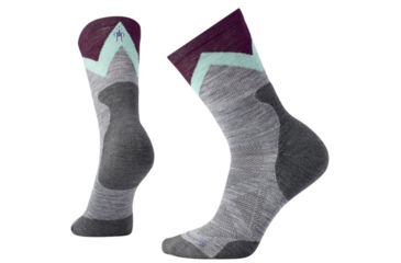 Image of Smartwool PhD Outdoor Approach Crew Sock - Womens, Light Gray, Medium, SW000770039M