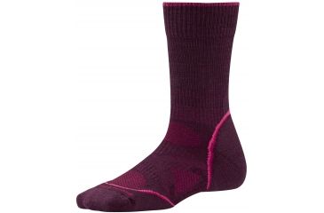 Image of Smartwool PhD Outdoor Light Crew 3 Pack Socks - Womens-Aubergine-Large