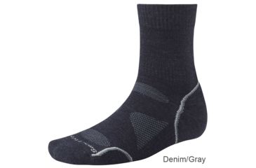 Image of Smartwool PhD Outdoor Light Crew Sock - Denim/Gray LClearance