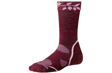 Image of Smartwool PhD Outdoor Light Crew Sock - Women's-Large-Wine