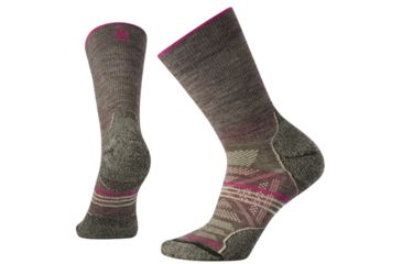 Image of Smartwool PhD Outdoor Light Crew Socks - Womens, Taupe, Large, SW001311236-L