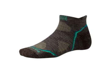 Image of Smartwool PhD Outdoor Light Micro Sock - Women's-Taupe/Dark Spearmint-Medium