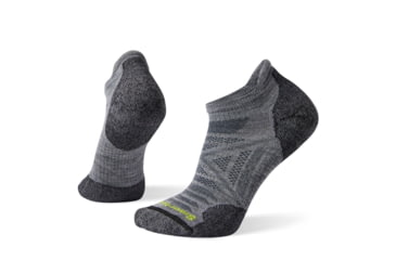 Image of Smartwool PhD Outdoor Light Micro Socks, Light Gray/Charcoal, Extra Large, SW001065F17-XL