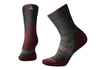 Image of Smartwool PhD Outdoor Light Mid Crew Sock - Women's, Charcoal, Small SW001309003-S