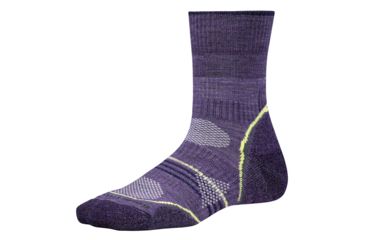 Image of PhD Outdoor Light Mid Crew Sock - Womens-Desert Purple-Small