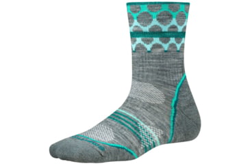 Image of PhD Outdoor Light Mid Crew Sock - Womens-Light Grey-Small