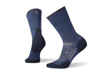 Image of Smartwool PhD Outdoor Light Mid Crew Socks, Alpine Blue, Medium, SW001067B25-M