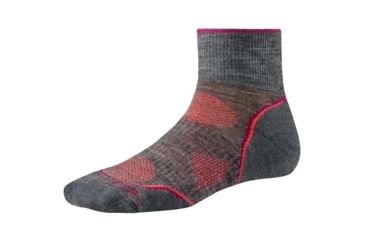 Image of Smartwool PhD Outdoor Light Mini Sock - Women's - Md Gray/Yellow MClearance