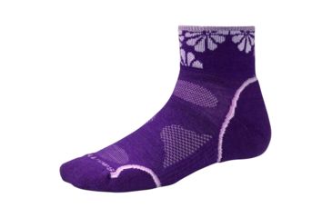 Image of Smartwool PhD Outdoor Light Mini Socks 2 Pack - Women's-Grape/Taupe-Medium