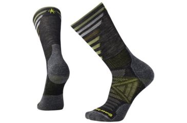 Image of Smartwool PhD Outdoor Light Pattern Crew Sock - Men's, Charcoal, Large SW001208003-L