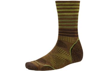 Image of PhD Outdoor Light Pattern Crew Sock - Mens-Caramel-Medium
