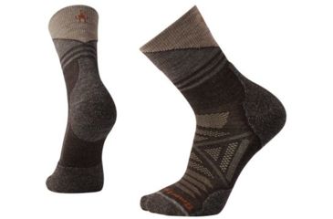 Image of Smartwool PhD Outdoor Light Pattern Mid Crew Sock - Men's, Chestnut, Medium SW001207207-M