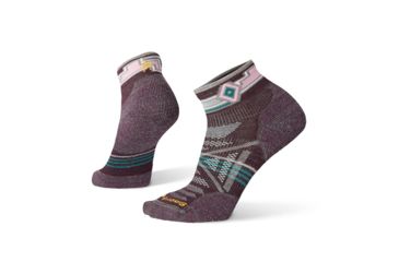 Image of Smartwool PhD Outdoor Light Pattern Mini Socks - Womens, Bordeaux, Small, SW001143590-S