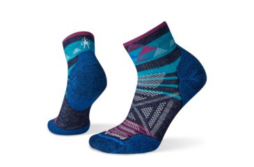 Image of Smartwool PhD Outdoor Light Pattern Mini Socks - Womens, Deep Navy, Small, SW001226092-S