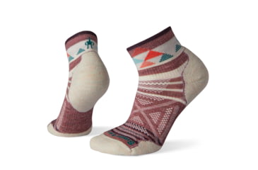 Image of Smartwool PhD Outdoor Light Pattern Mini Socks - Womens, Nostalgia Rose, Large, SW001226A32-L