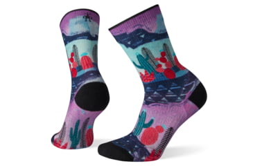 Image of Smartwool PhD Outdoor Light Print Crew Socks - Womens, Oasis, Medium, SW001227D13-M
