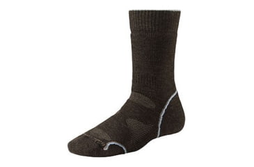 Image of Smartwool PhD Outdoor Medium Crew Sock - Women's-Medium-Chestnut/Sky