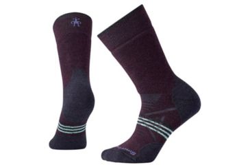 Image of Smartwool PhD Outdoor Medium Crew Sock - Women's, Bordeaux, Small SW001064590-S