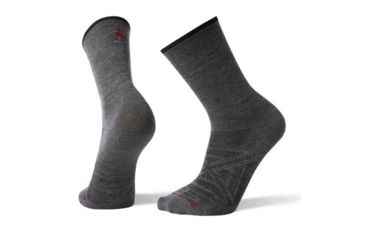Image of Smartwool PhD Outdoor Ultra Light Crew Socks, Medium Gray, Large, SW001413052-L